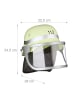 relaxdays Feuerwehrhelm in Gelb - (B)22,5x (H)24,5 x (T)28 cm