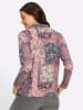 WITT WEIDEN Poloshirt in burgund-violett-bedruckt