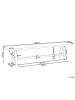 Beliani Gartenbank TONNARE in Grau/Braun - (W) 200 x (H) 45 x (L) 40 cm