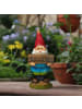 relaxdays Gartenzwerg Welcome in Bunt