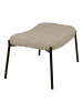 House Nordic Fußhocker GLASGOW Taupe Lammfell Optik