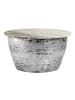 FineBuy Couchtisch in Silber / Marmor / 60x60x34