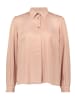 CARTOON Satin-Bluse mit Knöpfen in Peach Beige