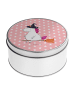 Mr. & Mrs. Panda Blechdose rund Einhorn Hexe ohne Spruch in Rot Pastell