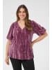 KAFFE curve Kurzarm-Bluse KCeliva Regular fit in Tulipwood