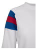 Urban Classics Sweater in white/brightblue/firered