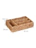 relaxdays Besteckkasten in Natur - (B)42 x (H)10,5 x (T)29 cm