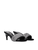The Attico Schwarz Stoff Stiletto Absatz Sandalen