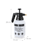 relaxdays 2x Pumpsprühflasche in Schwarz - 1 l