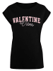 F4NT4STIC Extended Shoulder T-Shirt Valentinstag Valentine Vibes in schwarz