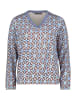 Betty Barclay Blusenshirt mit Gummizug in Blau/Braun