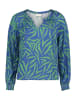 CARTOON Schlupfbluse mit Muster in Green/Blue
