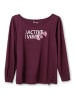 sheego Funktions-Sweatshirt in aubergine