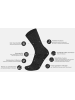 normani 4 Trekkingwollsocken mit Polstersohle und Komfortbund in Anthrazit