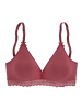 PETITE FLEUR Bralette-BH in rot+weiß