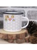 Mr. & Mrs. Panda Tasse Igel Familie ohne Spruch in Grau Pastell