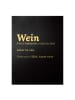 WALLART Leinwandbild Gold - Die Definition von Wein Schwarz in Schwarz