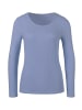 LASCANA Langarmshirt in hellblau