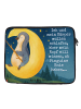 Mr. & Mrs. Panda Laptophülle Pinguin Mond Design mit Spruch in Weiß
