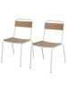 Butlers Stapelstuhl TONKA 2er-Set in Beige