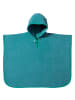 Erwin Müller Frottier Kinder-Poncho mit Kapuze in petrol