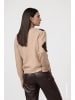 monari Strickjacke mit Rautenmuster und Strasssteinen in Cappuccino Melange Gemustert
