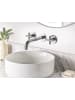 Beliani Wasserhähne KAIETEUR in Silber - (W) 30 x (H) 9 x (L) 21 cm