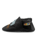 Yalion Leder-Krabbelschuhe "Auto" in Schwarz