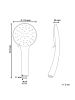 Beliani Wannenarmaturen CHURUN in Silber - (W) 11 x (H) 25 x (L) 3 cm