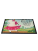Mr. & Mrs. Panda Gummimatte Einhorn Ballerina Design mit Spruch in Weiß