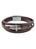 Adeliás Unisex Armband – Lederarmband aus Leder 21 cm in braun