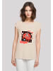 F4NT4STIC T-Shirt Lips like sugar retro Valentinstag in Whitesand