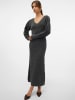 Vero Moda Strickkleid in Dark Grey Melange