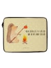 Mr. & Mrs. Panda Notebook Tasche Igel Grillen mit Spruch in Gelb Pastell