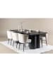ebuy24 Essgruppe Olivia (7-teilig) Schwarz 100 x 210 cm