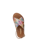 Les Tropéziennes par M Belarbi Flache Ledersandalen für Kinder „Bisou“ Gold