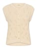 Soaked in Luxury Strickweste SLRava Gerade Passform in Whisper White