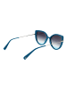 Ana Hickmann Frauen Sonnenbrille Katzenauge Blau