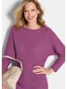 GOLDNER Kurzgröße:  Strickpullover Fledermausärmel-Pullover, Schurwolle in beere