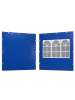 relaxdays 2x Pavillonseitenteile in Blau - (B)290 x (H)190 cm
