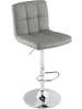COSTWAY Barhocker drehbar höhenverstellbar in Grau