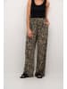 Kaffe Hose KAmilia Relaxed fit in Chinchilla/Black Animal Print