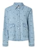 Pieces Jeanshemd in Light Blue Denim