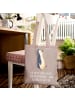 Mr. & Mrs. Panda Schultertasche Pinguin mHerzieren mit Spruch in Braun Pastell