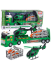 Wisam® Dinosaurier-Transportset: LKW, Abschleppwagen, Hubschrauber