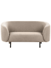 Beliani 2-Sitzer Sofa LOEN in Beige/Grau/Schwarz - (W) 155 x (H) 79 x (L) 70 cm