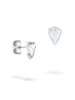 LIEBESKIND BERLIN Ohrstecker - Glass Heart in silber