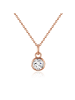 Rafaela Donata Kette mit Anhänger Sterling Silber roségold Zirkonia weiß in roségold