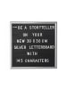 relaxdays 10x Letterboard in Silber - (B)30 x (H)30 cm