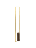 Beliani Stehleuchte PATRICIO in Gold/Braun - (W) 20 x (H) 140 x (L) 10 cm